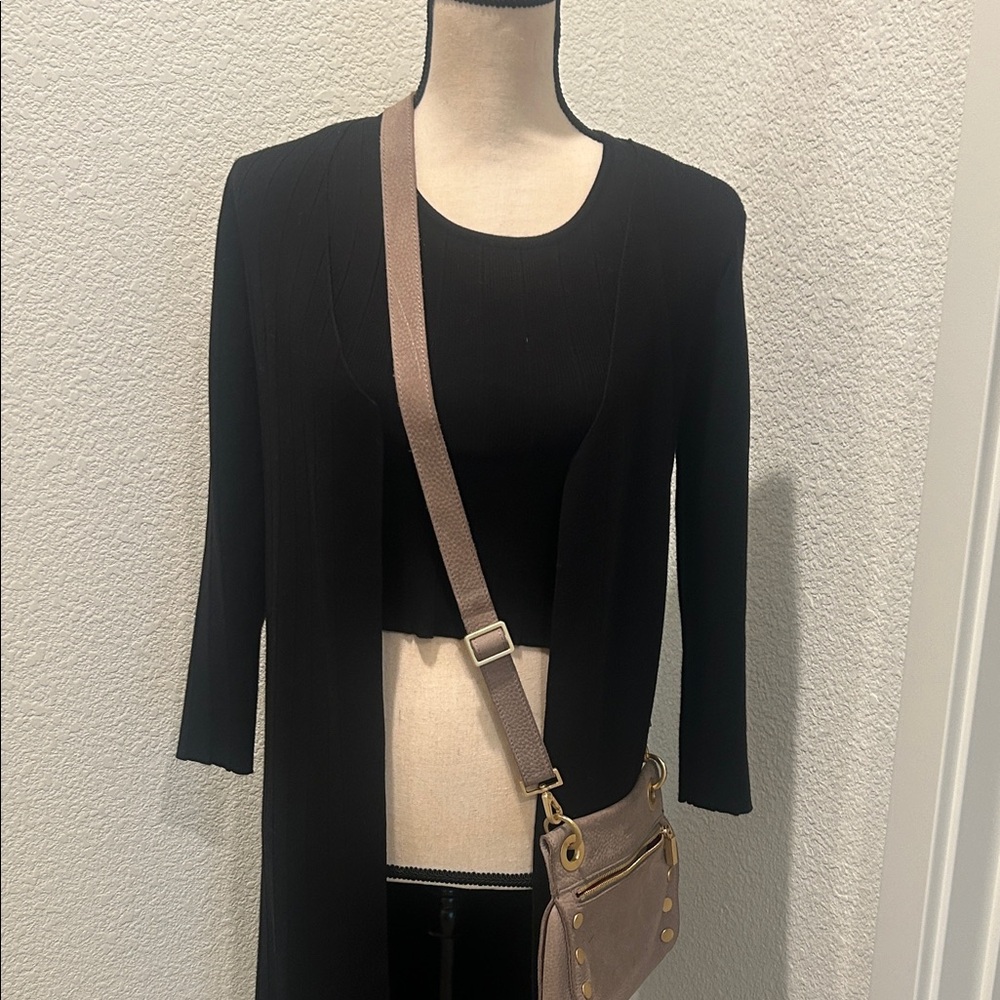 Black Ribbed Knit Cardigan 3 piece suit - photos of knitted pants will be added